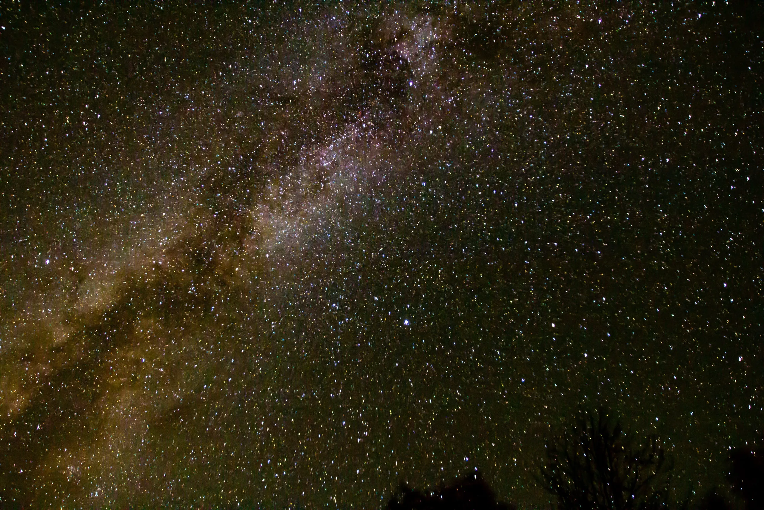 Milky Way across a dark night sky